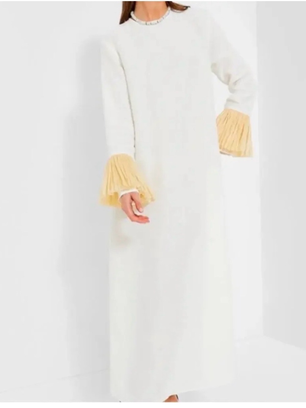 NWT Sleeper Crusoe Raffia Linen Maxi Dress